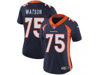 Women's Limited Menelik Watson #75 Nike Navy Blue Alternate Jersey - NFL Denver Broncos Vapor