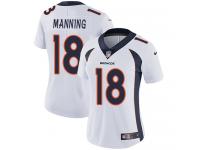 Women's Limited Peyton Manning #18 Nike White Road Jersey - NFL Denver Broncos Vapor Untouchable