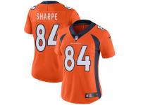 Women's Limited Shannon Sharpe #84 Nike Orange Home Jersey - NFL Denver Broncos Vapor Untouchable