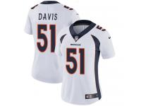 Women's Limited Todd Davis #51 Nike White Road Jersey - NFL Denver Broncos Vapor Untouchable