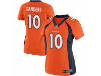 Women's Nike Denver Broncos #10 Emmanuel Sanders Game Orange Team Color NFL Jersey