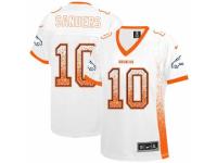 Women's Nike Denver Broncos #10 Emmanuel Sanders White Stitched NFL Elite Drift Fashion Jersey