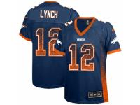 Women's Nike Denver Broncos #12 Paxton Lynch Limited Navy Blue Drift Fashion NFL Jersey