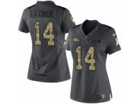 Women's Nike Denver Broncos #14 Cody Latimer Limited Black 2016 Salute to Service NFL Jersey