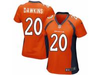 Women's Nike Denver Broncos #20 Brian Dawkins Game Orange Team Color NFL Jersey