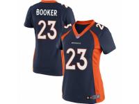 Women's Nike Denver Broncos #23 Devontae Booker Limited Navy Blue Alternate NFL Jersey