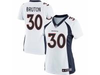 Women's Nike Denver Broncos #30 David Bruton Game White NFL Jersey