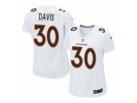 Women's Nike Denver Broncos #30 Terrell Davis Game White Event NFL Jersey