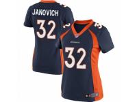 Women's Nike Denver Broncos #32 Andy Janovich Limited Navy Blue Alternate NFL Jersey