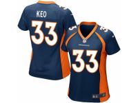 Women's Nike Denver Broncos #33 Shiloh Keo Game Navy Blue Alternate NFL Jersey