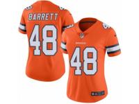 Women's Nike Denver Broncos #48 Shaquil Barrett Limited Orange Rush NFL Jersey