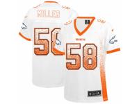 Women's Nike Denver Broncos #58 Von Miller Limited White Drift Fashion NFL Jersey