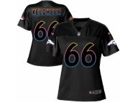 Women's Nike Denver Broncos #66 Jared Veldheer Game Black Fashion NFL Jersey