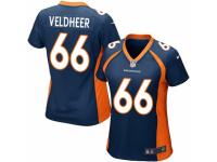 Women's Nike Denver Broncos #66 Jared Veldheer Game Navy Blue Alternate NFL Jersey