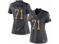 Women's Nike Denver Broncos #71 Donald Stephenson Limited Black 2016 Salute to Service NFL Jersey