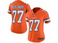 Women's Nike Denver Broncos #77 Karl Mecklenburg Limited Orange Rush NFL Jersey