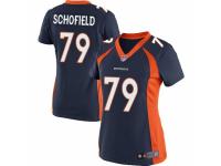 Women's Nike Denver Broncos #79 Michael Schofield Game Navy Blue Alternate NFL Jersey