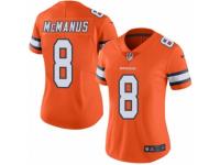 Women's Nike Denver Broncos #8 Brandon McManus Limited Orange Rush NFL Jersey