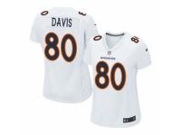 Women's Nike Denver Broncos #80 Vernon Davis Game White Event NFL Jersey