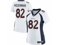 Women's Nike Denver Broncos #82 Jeff Heuerman Game White NFL Jersey