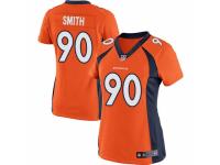 Women's Nike Denver Broncos #90 Antonio Smith Game Orange Team Color NFL Jersey