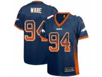 Women's Nike Denver Broncos #94 DeMarcus Ware Limited Navy Blue Drift Fashion NFL Jersey