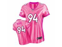 Women's Nike Denver Broncos #94 DeMarcus Ware Limited Pink New Women's Be Luv'd NFL Jersey