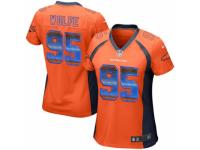 Women's Nike Denver Broncos #95 Derek Wolfe Limited Orange Strobe NFL Jersey