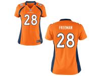 Women's Nike Orange Denver Broncos #28 Royce Freeman Game Jersey