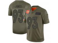 Youth #93 Limited Dre'Mont Jones Camo Football Jersey Denver Broncos 2019 Salute to Service