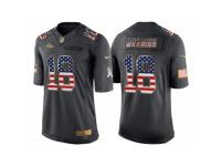 Youth Denver Broncos #18 Peyton Manning Anthracite Salute to Service USA Flag Fashion Jersey