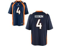 Youth Game Case Keenum #4 Nike Navy Blue Home Jersey - NFL Denver Broncos