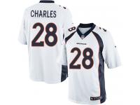 Youth Limited Jamaal Charles #28 Nike White Road Jersey - NFL Denver Broncos