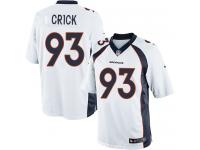 Youth Limited Jared Crick White Jersey Road #93 NFL Denver Broncos Nike