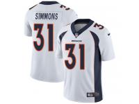 Youth Limited Justin Simmons #31 Nike White Road Jersey - NFL Denver Broncos Vapor Untouchable