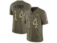 Youth Nike Denver Broncos #14 Cody Latimer Limited Olive/Camo 2017 Salute to Service NFL Jersey