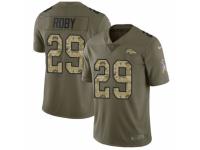 Youth Nike Denver Broncos #29 Bradley Roby Limited Olive/Camo 2017 Salute to Service NFL Jersey