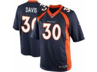 Youth Nike Denver Broncos 30 Terrell Davis Navy Blue Alternate NFL Jersey