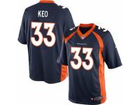 Youth Nike Denver Broncos #33 Shiloh Keo Limited Navy Blue Alternate NFL Jersey