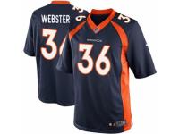 Youth Nike Denver Broncos #36 Kayvon Webster Navy Blue Alternate NFL Jersey