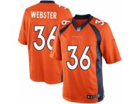 Youth Nike Denver Broncos #36 Kayvon Webster Orange Team Color NFL Jersey