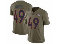 Youth Nike Denver Broncos #49 Dennis Smith Limited Olive 2017 Salute to Service NFL Jersey