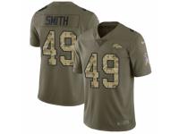 Youth Nike Denver Broncos #49 Dennis Smith Limited Olive/Camo 2017 Salute to Service NFL Jersey