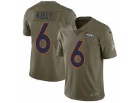 Youth Nike Denver Broncos #6 Chad Kelly Limited Olive 2017 Salute to Service NFL Jersey