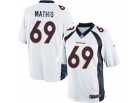 Youth Nike Denver Broncos #69 Evan Mathis White NFL Jersey