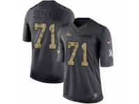 Youth Nike Denver Broncos #71 Donald Stephenson Limited Black 2016 Salute to Service NFL Jersey