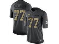 Youth Nike Denver Broncos #77 Karl Mecklenburg Limited Black 2016 Salute to Service NFL Jersey