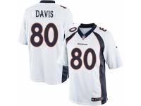 Youth Nike Denver Broncos #80 Vernon Davis Game White NFL Jersey