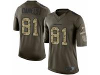 Youth Nike Denver Broncos #81 Owen Daniels Limited Green Salute to Service NFL Jersey