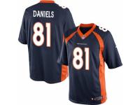 Youth Nike Denver Broncos #81 Owen Daniels Navy Blue Alternate NFL Jersey